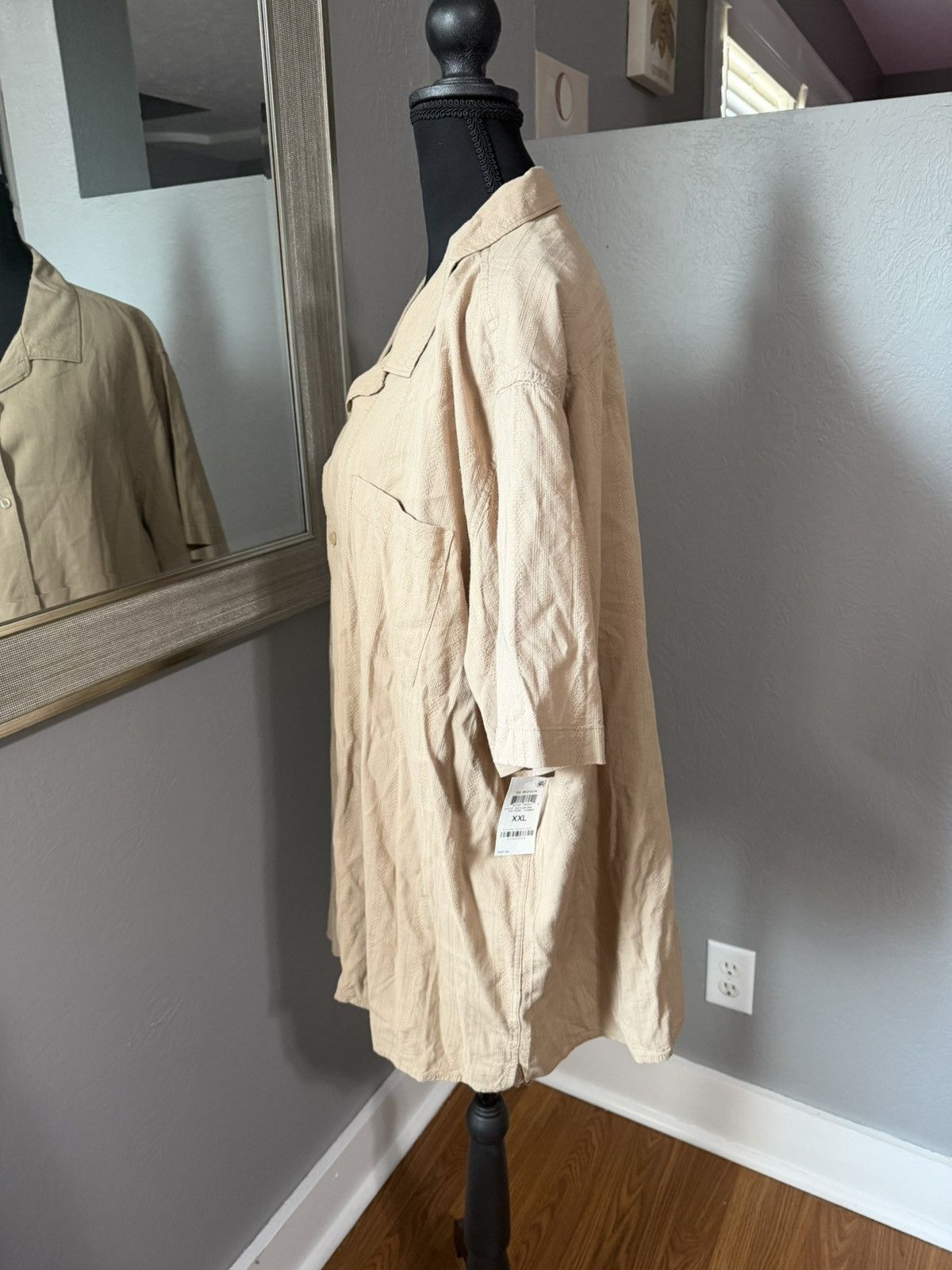 Other NWT Sun + Stone Woven Beige Button Up Shirt Size XXL. Size US XXL / EU 58 / 5 - 3 Thumbnail