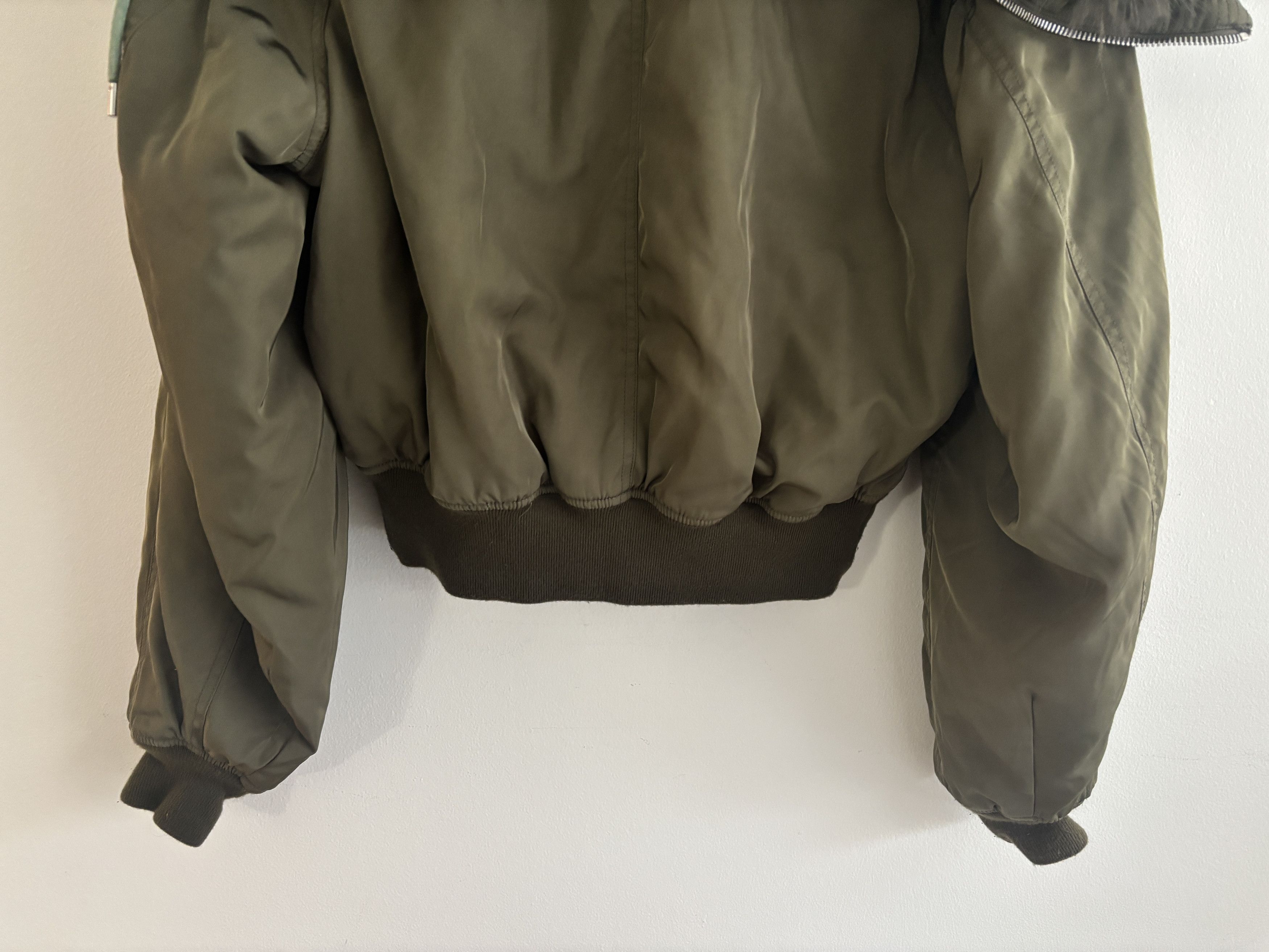 Juun.J $2925 Olive N2-B Flight Bomber Jacket Fur Hood - M-L Size US S / EU 44-46 / 1 - 20 Thumbnail