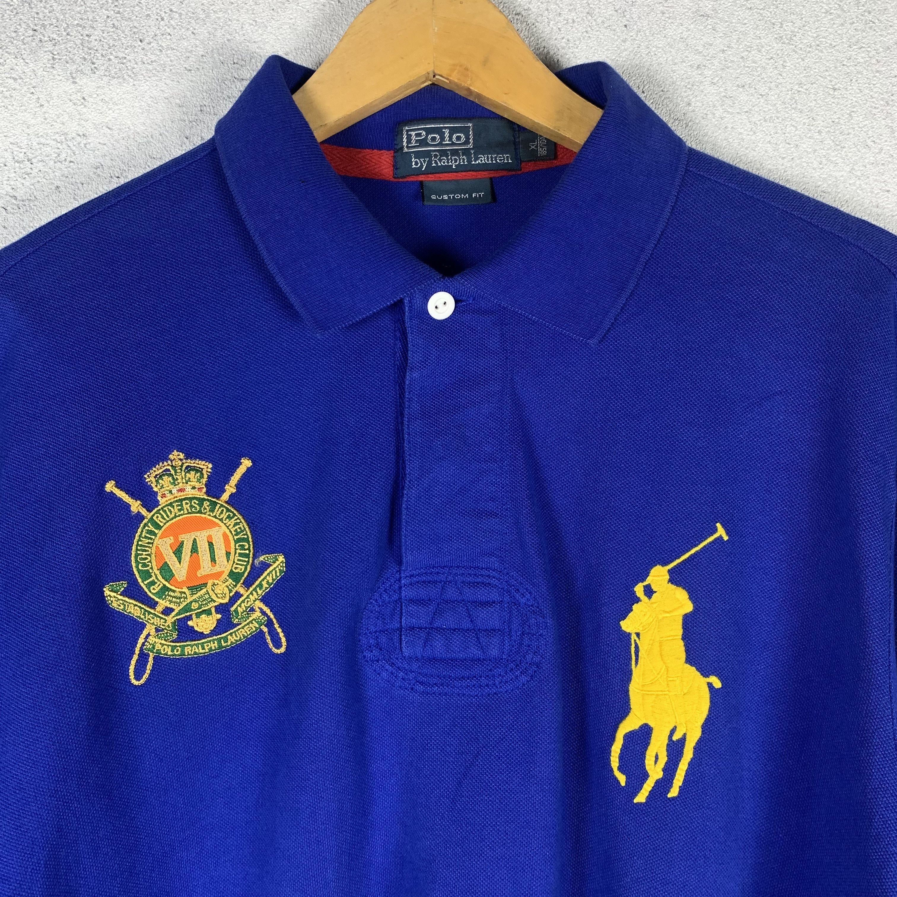 Polo Ralph Lauren Polo Ralph Lauren County Riders Jockey Club Longsleeve Polo Size US XL / EU 56 / 4 - 3 Thumbnail