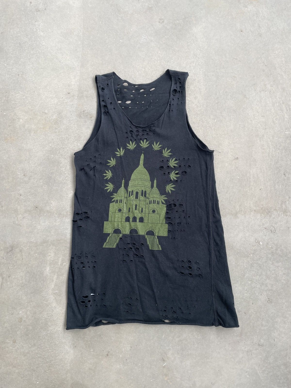 Lucien Pellat-Finet LUCIENT PELLAT-FINED DIATRESSED SINGLET Size XS / US 0-2 / IT 36-38 - 1 Thumbnail