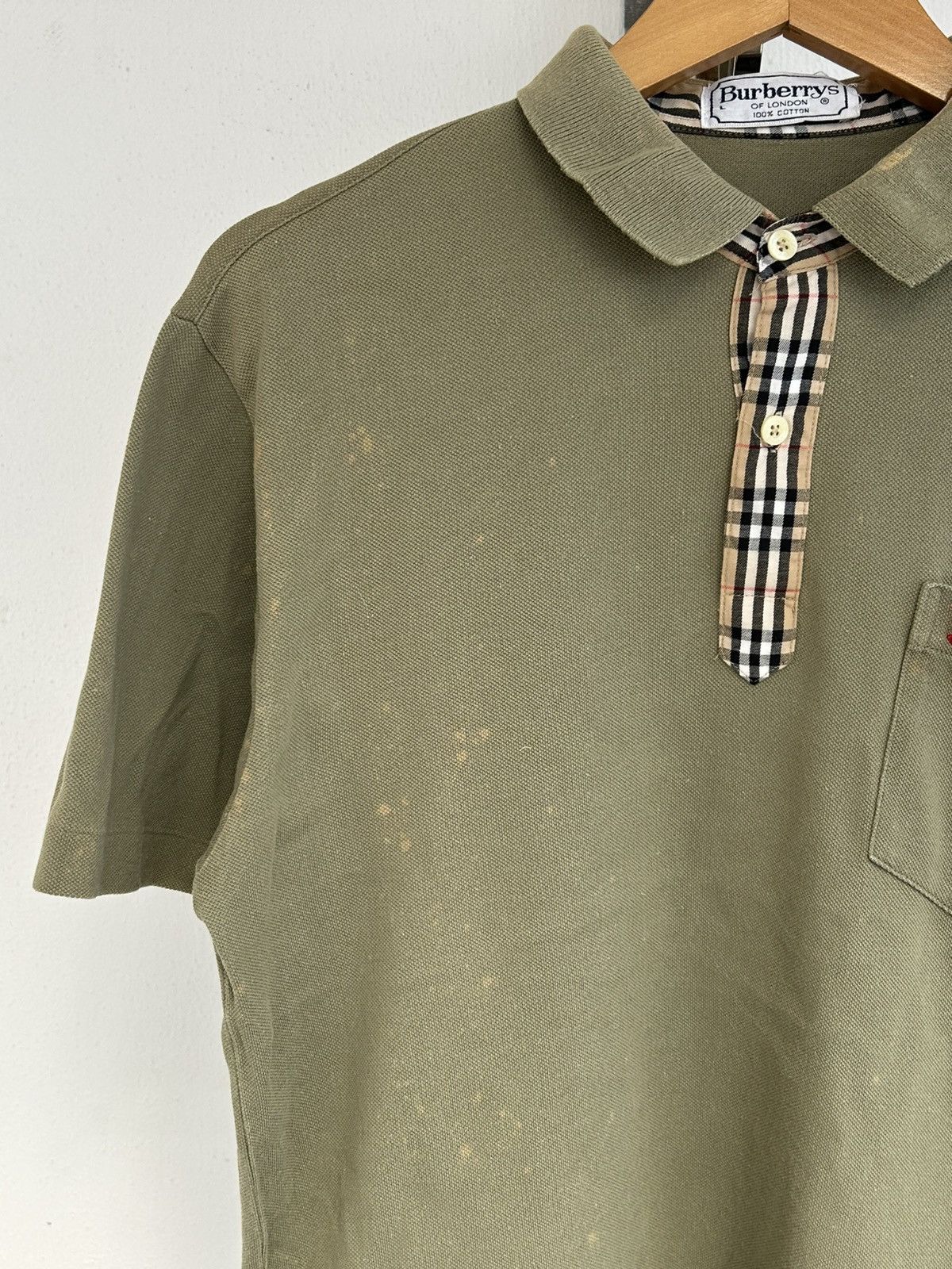 Burberry Burberry Vintage Olive Green Size US L / EU 52-54 / 3 - 3 Thumbnail