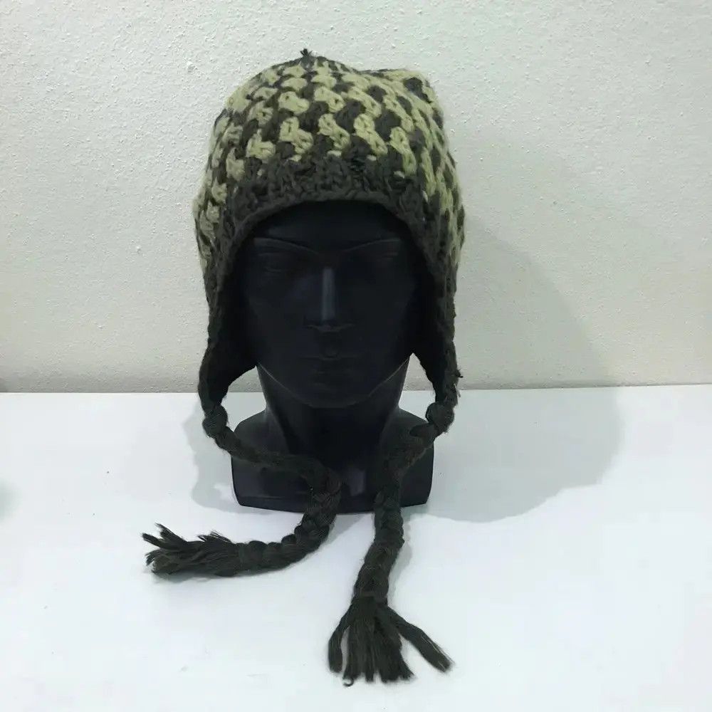 Japanese Brand Japanese Brand Dice Small Logo Earflap Beanie Hat Size ONE SIZE - 3 Thumbnail
