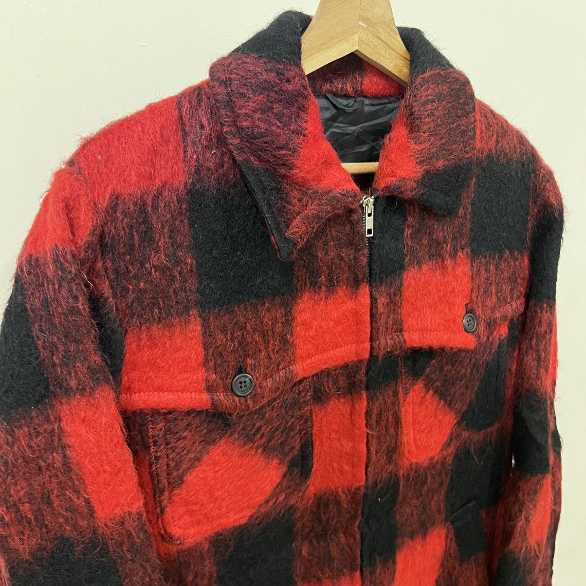 Flannel Vintage Clad Japan wool flannel zip up Jacket uniform zip Size US M / EU 48-50 / 2 - 3 Thumbnail