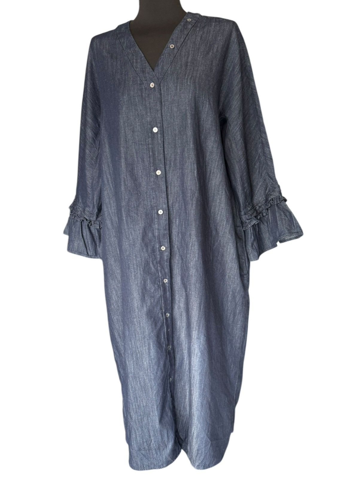 Max Mara Dress Max Mara 100% Cotton Size XXL / US 16-18 / IT 52-54 - 2 Thumbnail
