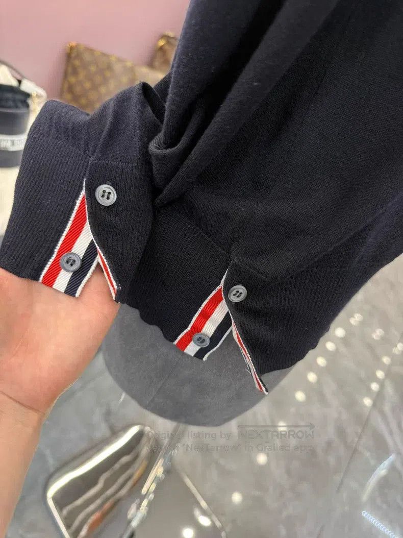 Other Thom Browne Baby Blue Wool Knit Sweater Size US XS / EU 42 / 0 - 6 Thumbnail