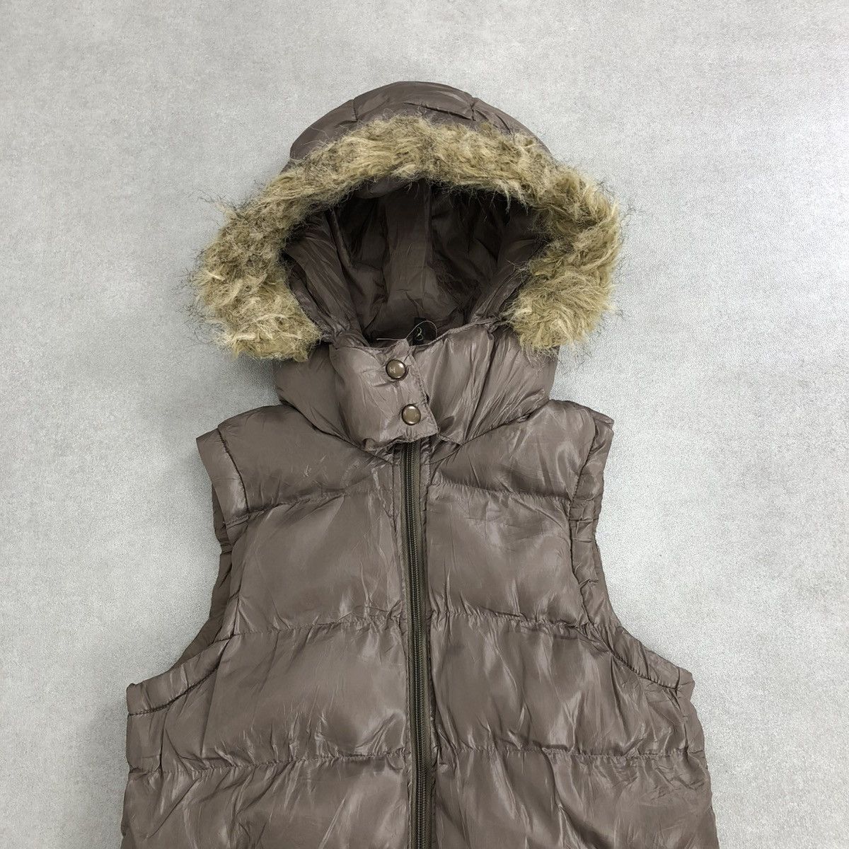 If Six Was Nine 2000s Cinema Gothic Lgb Goa Punk Style Down Jacket Fur Vest Size US S / EU 44-46 / 1 - 3 Thumbnail