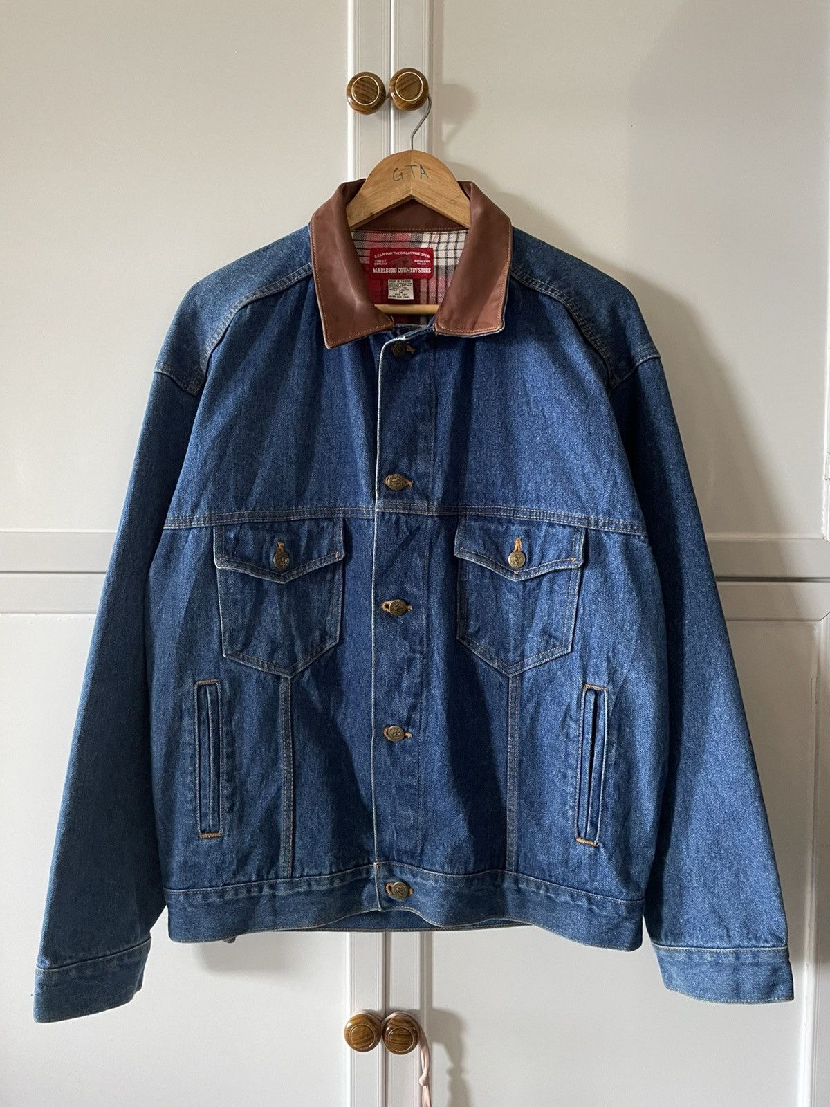 Marlboro Vintage Marlboro denim Jacket Size US M / EU 48-50 / 2 - 1 Thumbnail