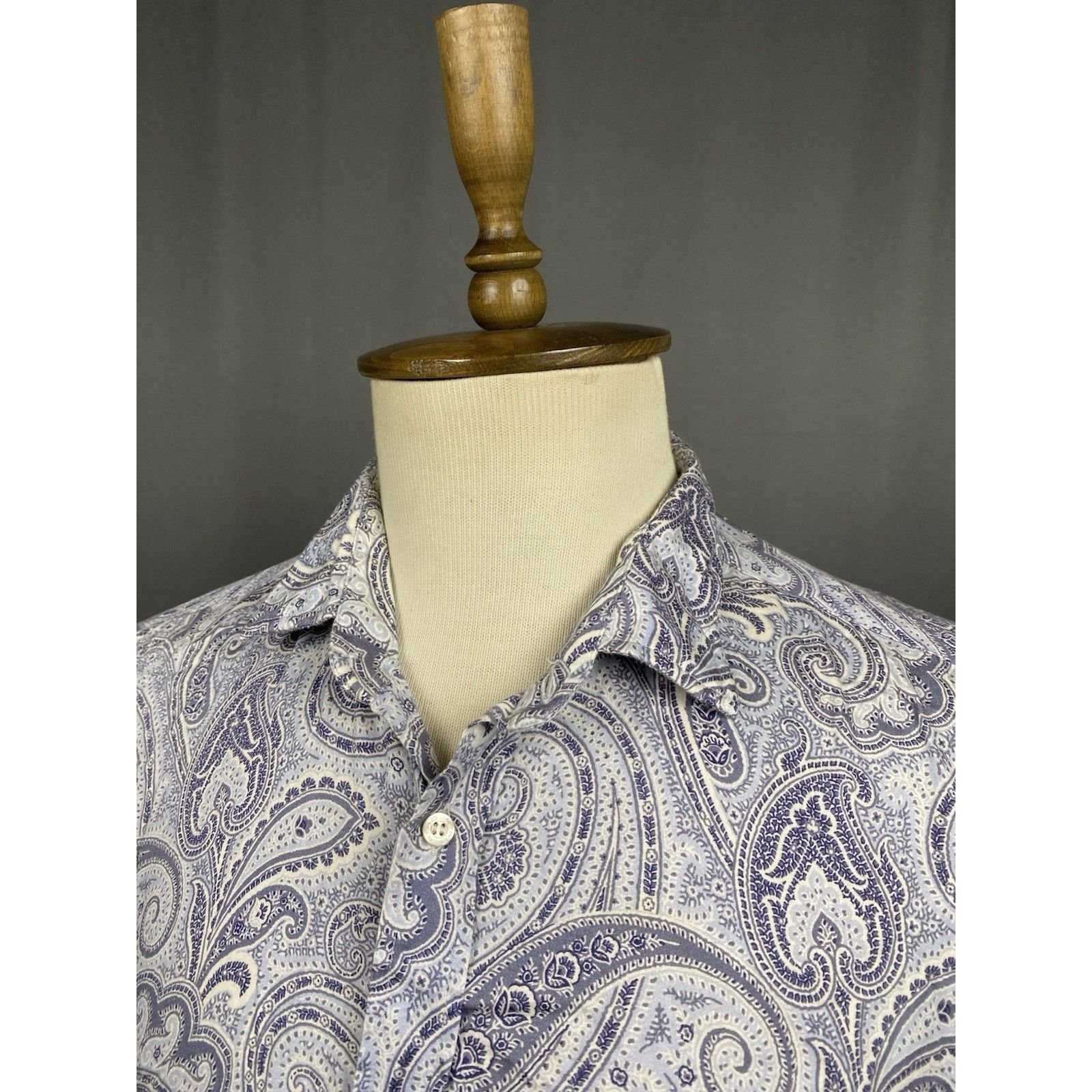 Etro Etro Paisley Men's Blue Longsleeve Shirt Size XL Size US XL / EU 56 / 4 - 5 Thumbnail