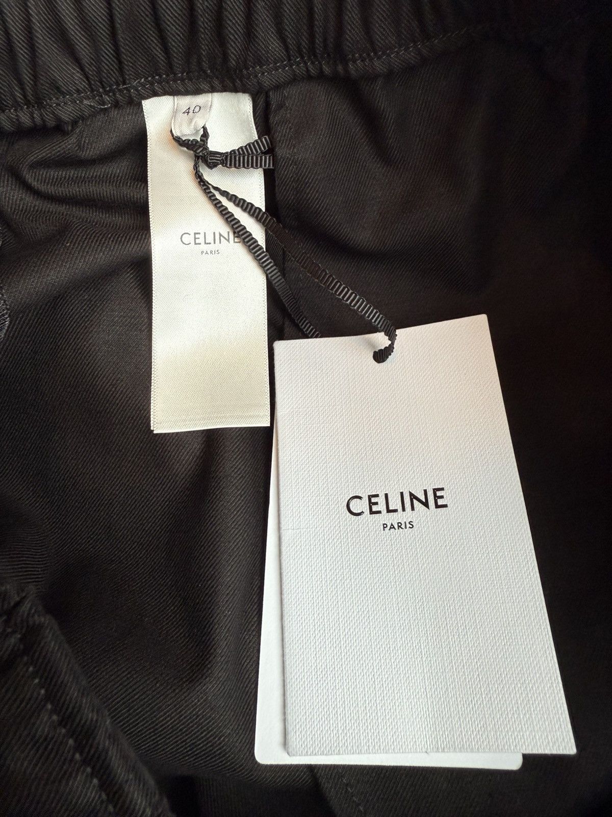 Celine SS24 Celine black cargo trousers pants Hedi Slimane 48 50 Size US 32 / EU 48 - 21 Thumbnail