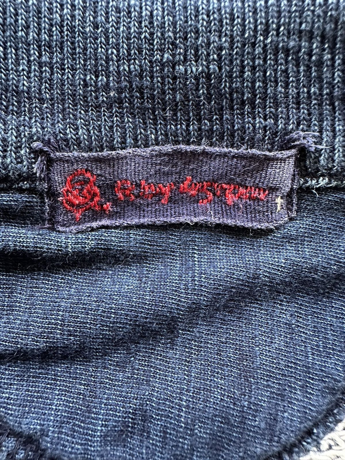 45rpm 00’s R by 45RPM indigo dyed polo long sleeve Size US S / EU 44-46 / 1 - 9 Thumbnail