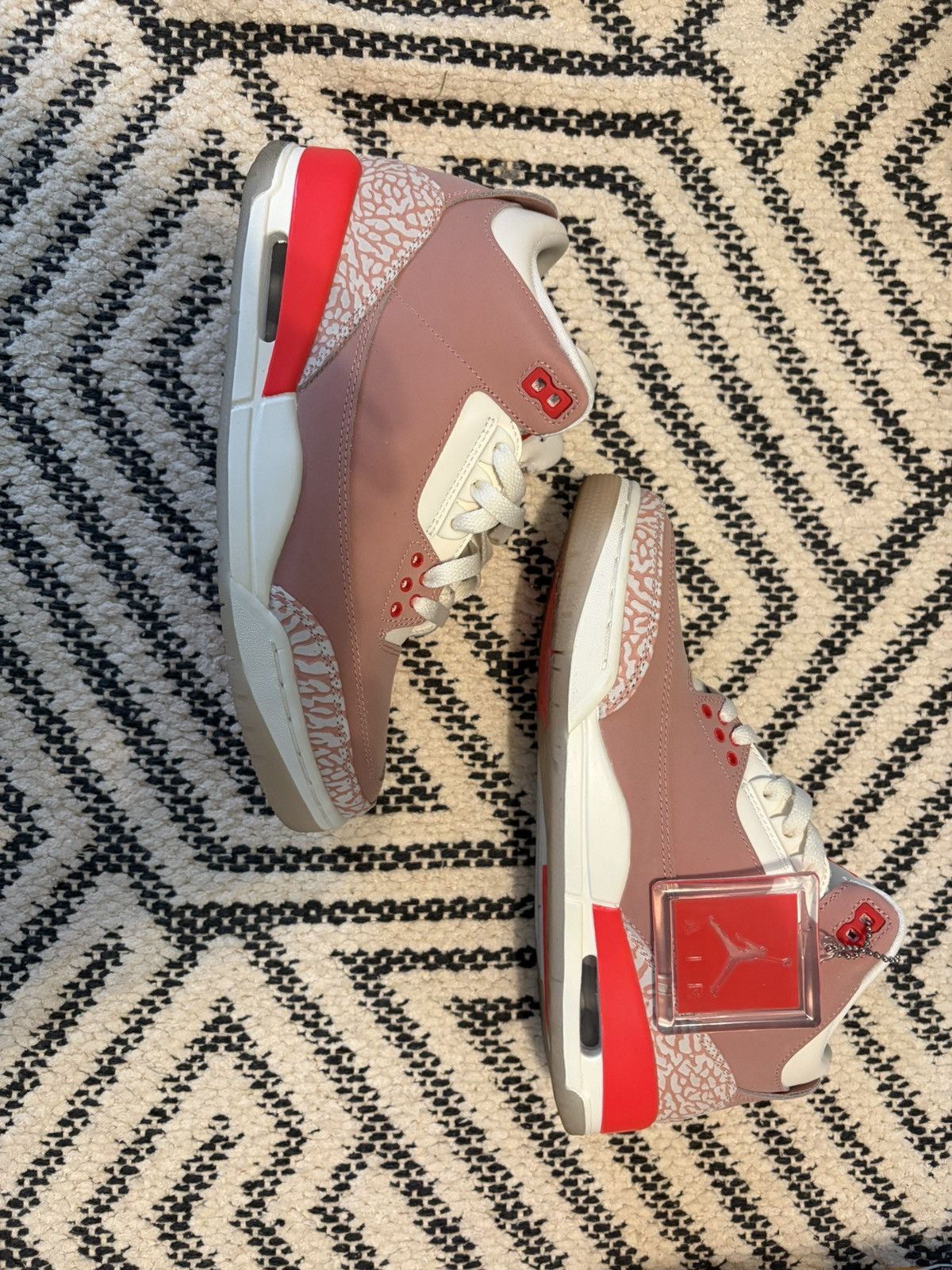 Jordan Brand Rust Pink Jordan 3s Size US 9 / IT 39 - 1 Thumbnail