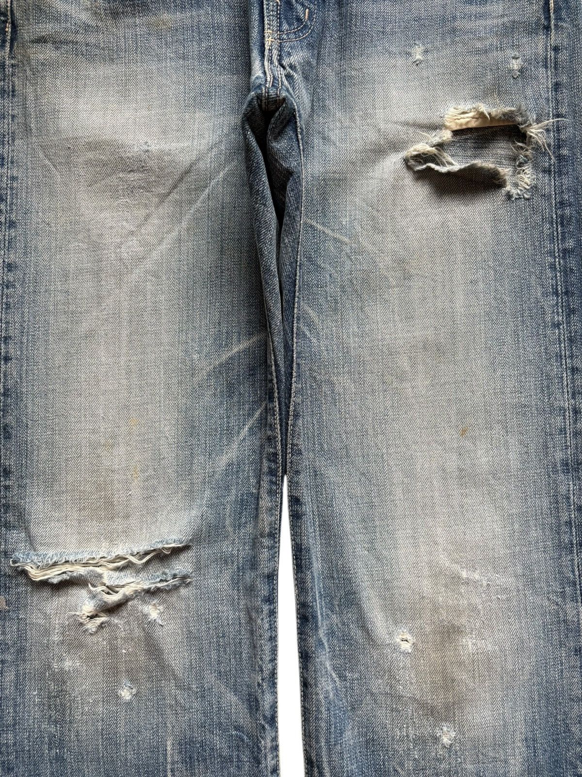 Japanese Brand × Spellbound Vintage Japanese Spellbound Mud Wash Ripped Flare Jeans Size US 32 / EU 48 - 5 Thumbnail