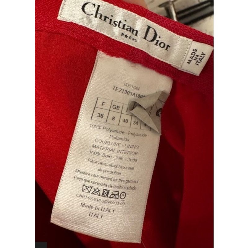 Dior Christian Dior Red Tulle Skirt with Silk Lining - Size 36/S Size 26" / US 2 / IT 38 - 5 Thumbnail