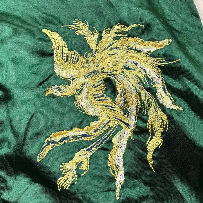 Japanese Brand Vtg SUKAJAN PHOENIX Immortal Bird JAPAN Souvenir Jacket Size L / US 10 / IT 46 - 4 Thumbnail
