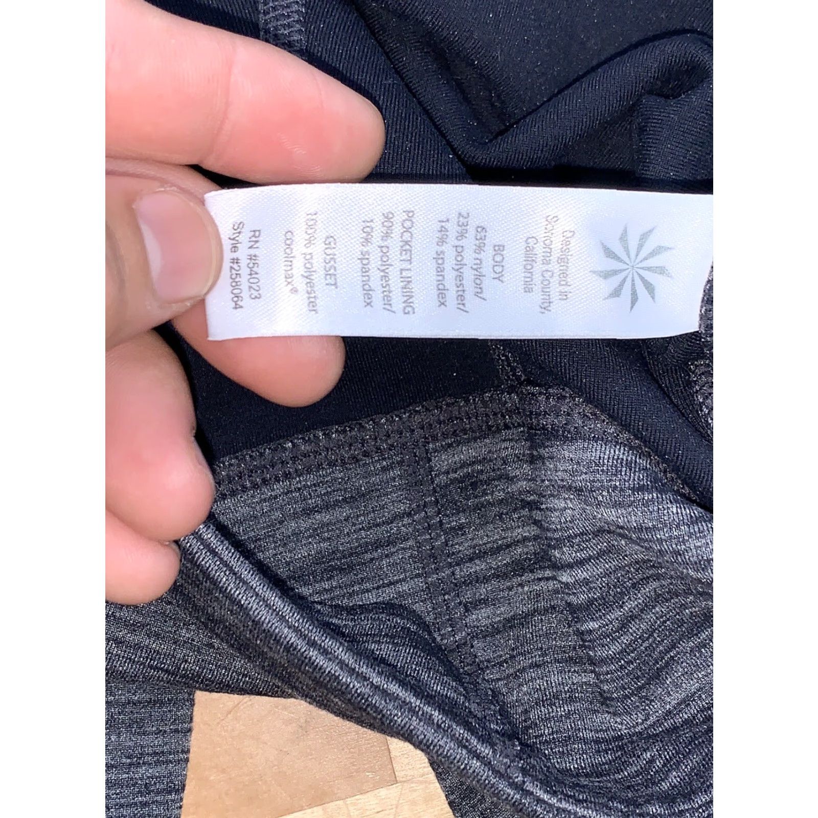 Athleta Athleta Leggings L Gray Pockets Zipper Workout Gym Outdoor Women Size 36" / US 14 / IT 50 - 6 Thumbnail