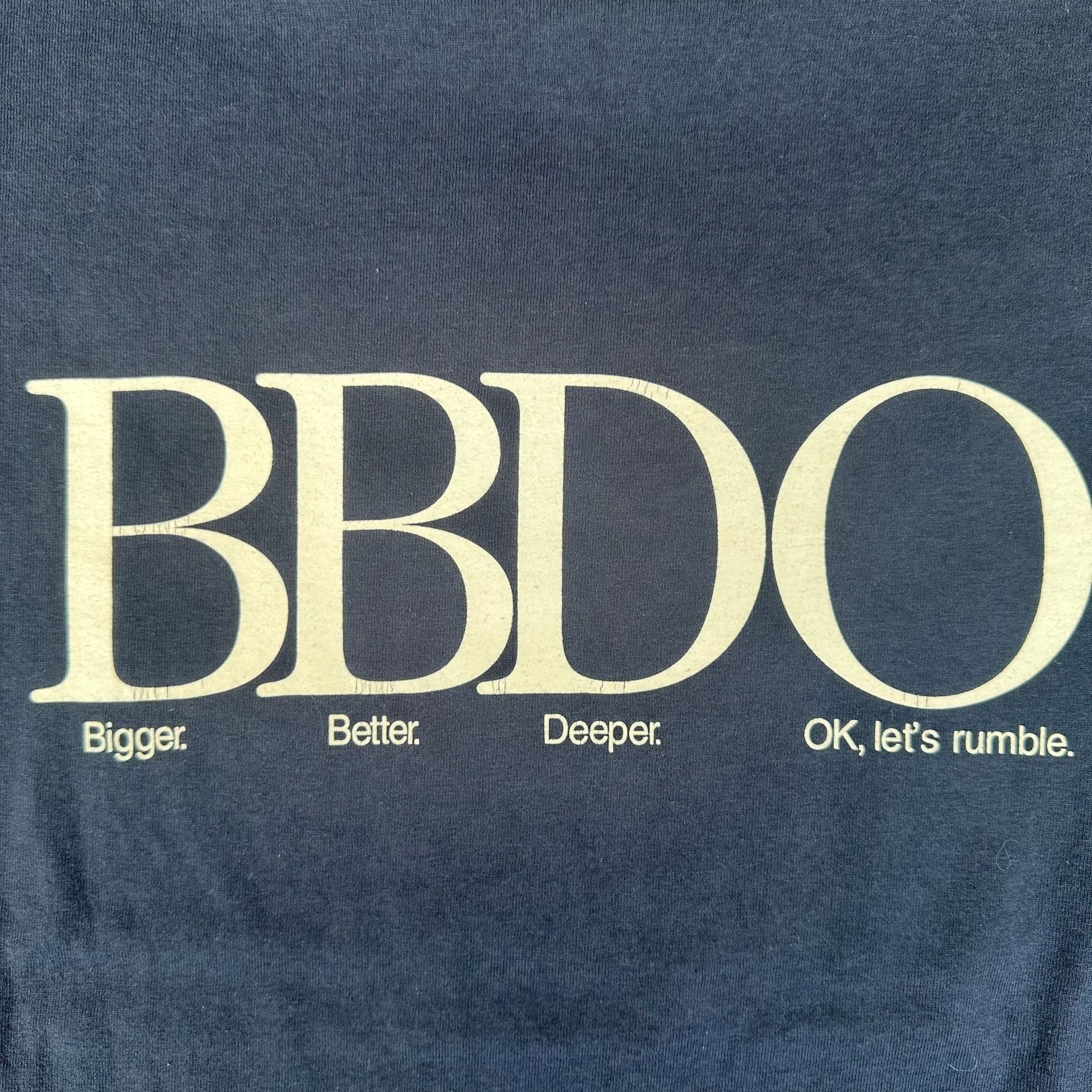 Fruit Of The Loom Vintage Y2K BBDO Advertising Agency T-Shirt Mad Men Navy L C Size US L / EU 52-54 / 3 - 3 Thumbnail