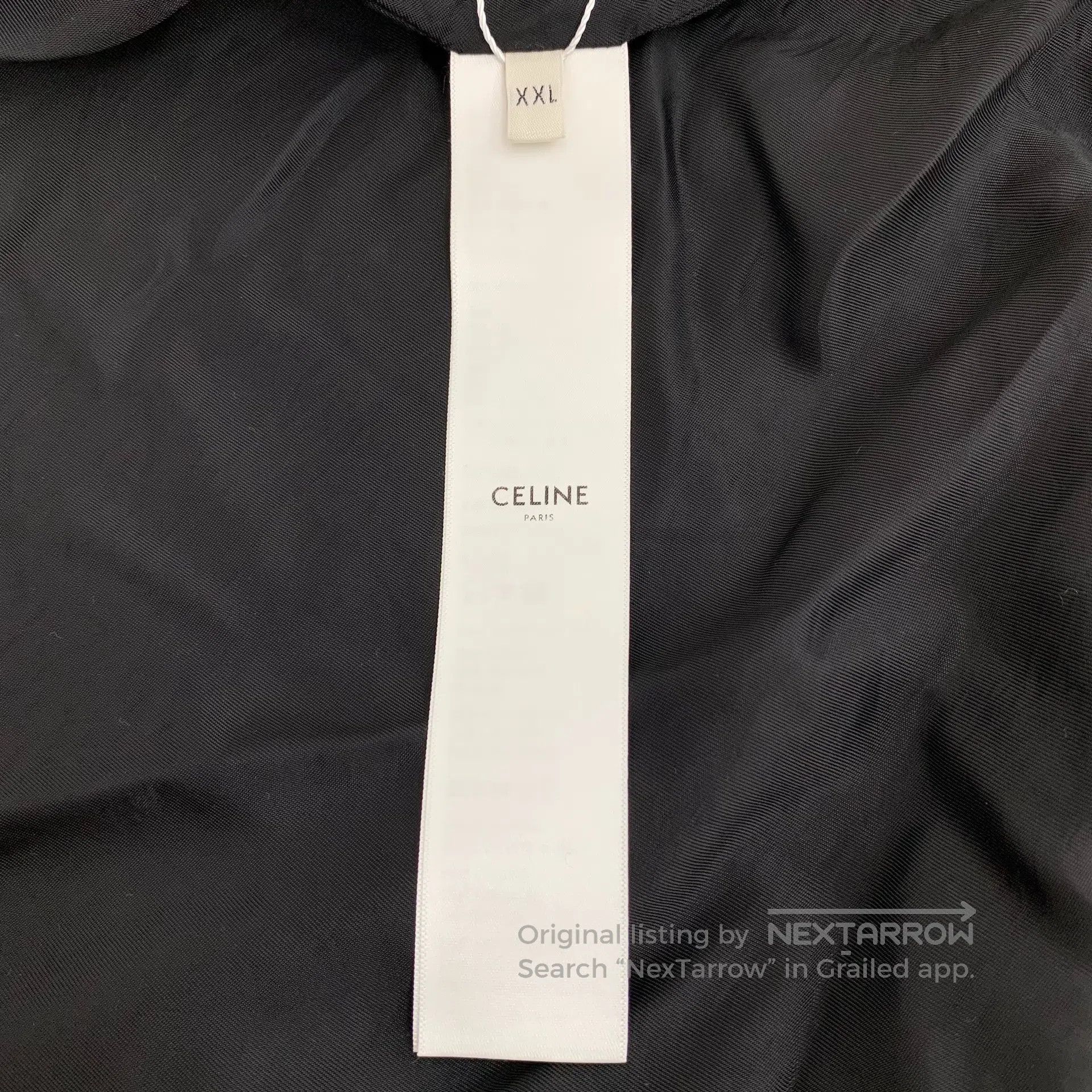 Celine Celine Grey Triumph embroidery wool stand collar zip long- Size US XXL / EU 58 / 5 - 7 Thumbnail