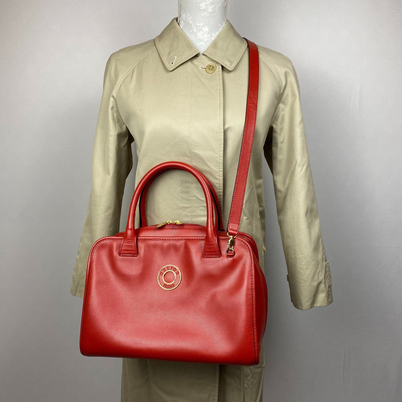 Celine Celine Red Leather 2-way Handbag Size ONE SIZE - 24 Thumbnail