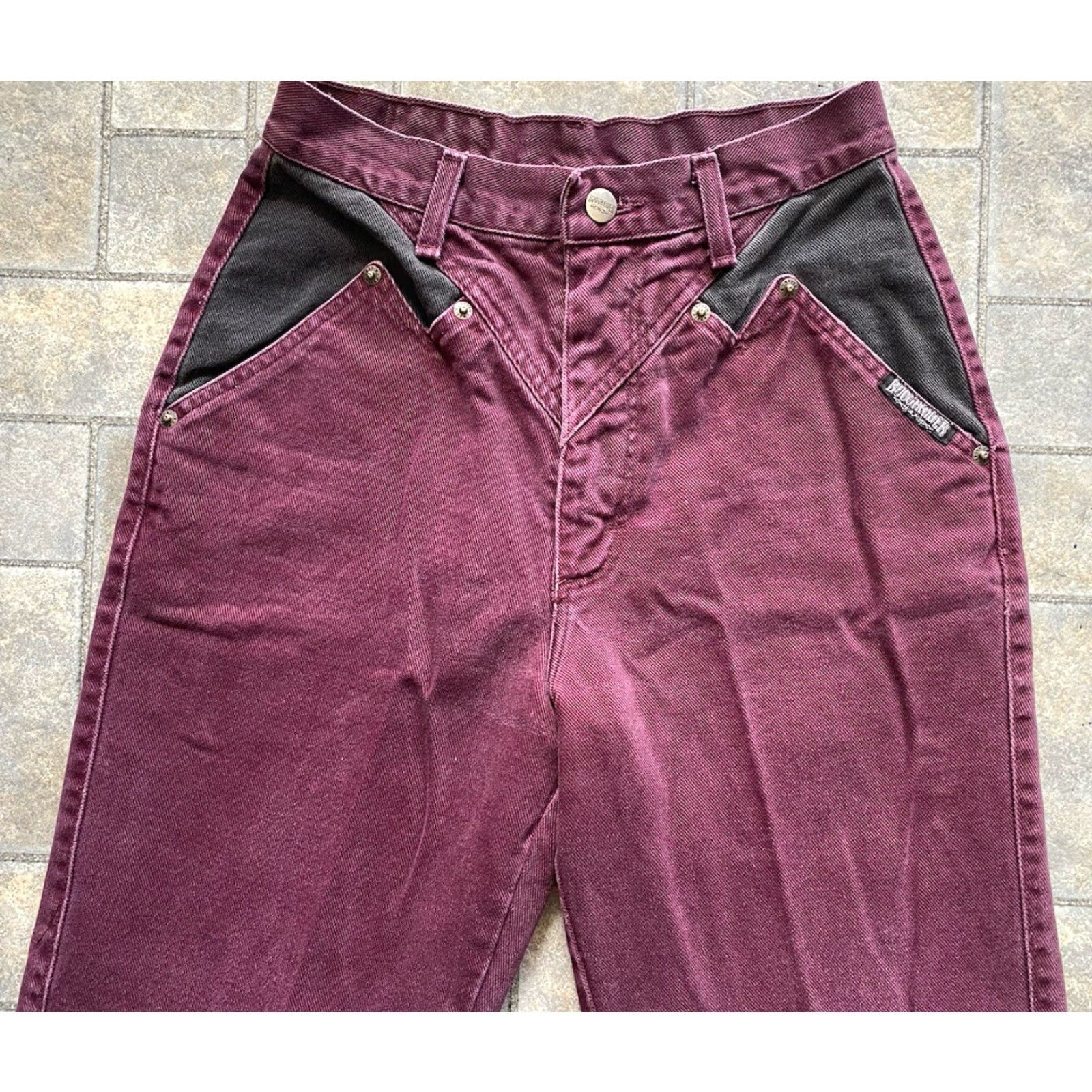 Vintage VINTAGE Roughrider Pants Purple 5/6 Womens Made In USA Size 27" / US 4 / IT 40 - 7 Thumbnail