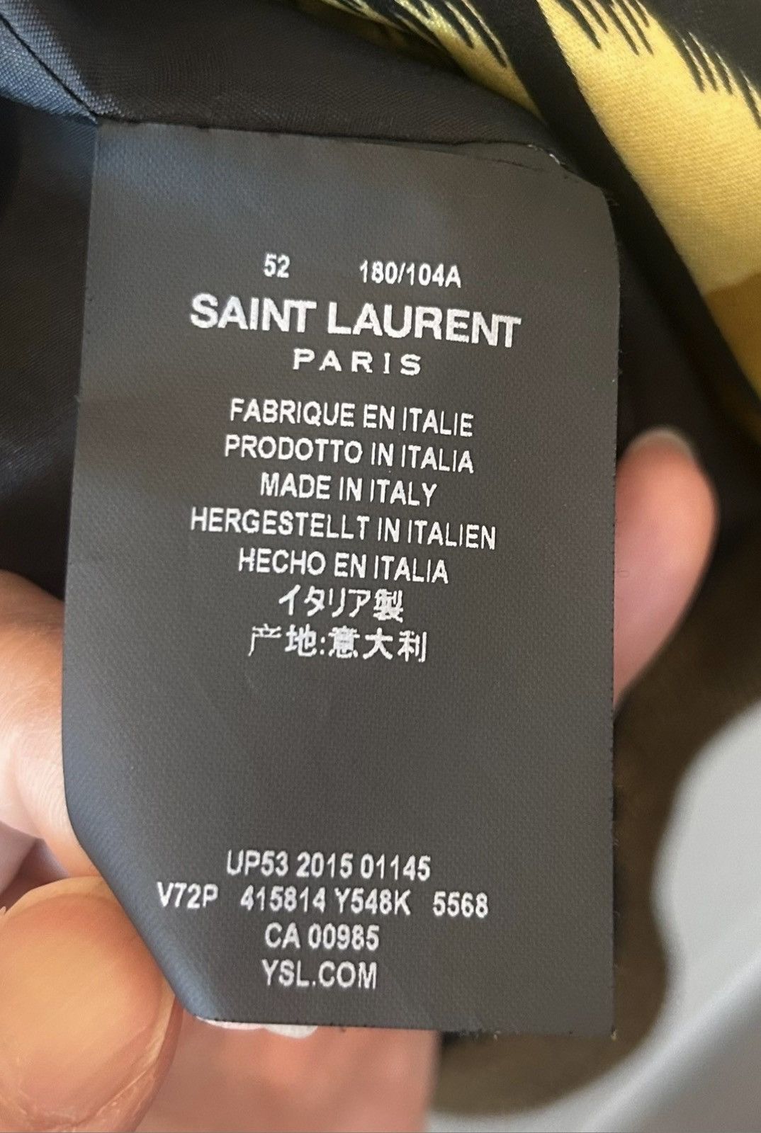 Saint Laurent Paris * RUNWAY* Saint Laurent Paris SS16 Palm Jacket SZ 52 Size US L / EU 52-54 / 3 - 10 Thumbnail