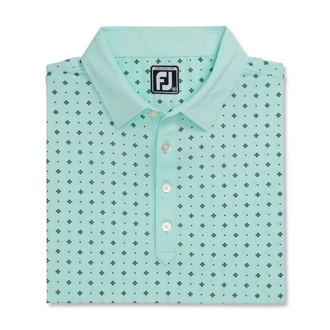 Footjoy FootJoy Athletic Fit Deco Print Self Collar Polo Shirt Size US M / EU 48-50 / 2 - 8 Thumbnail