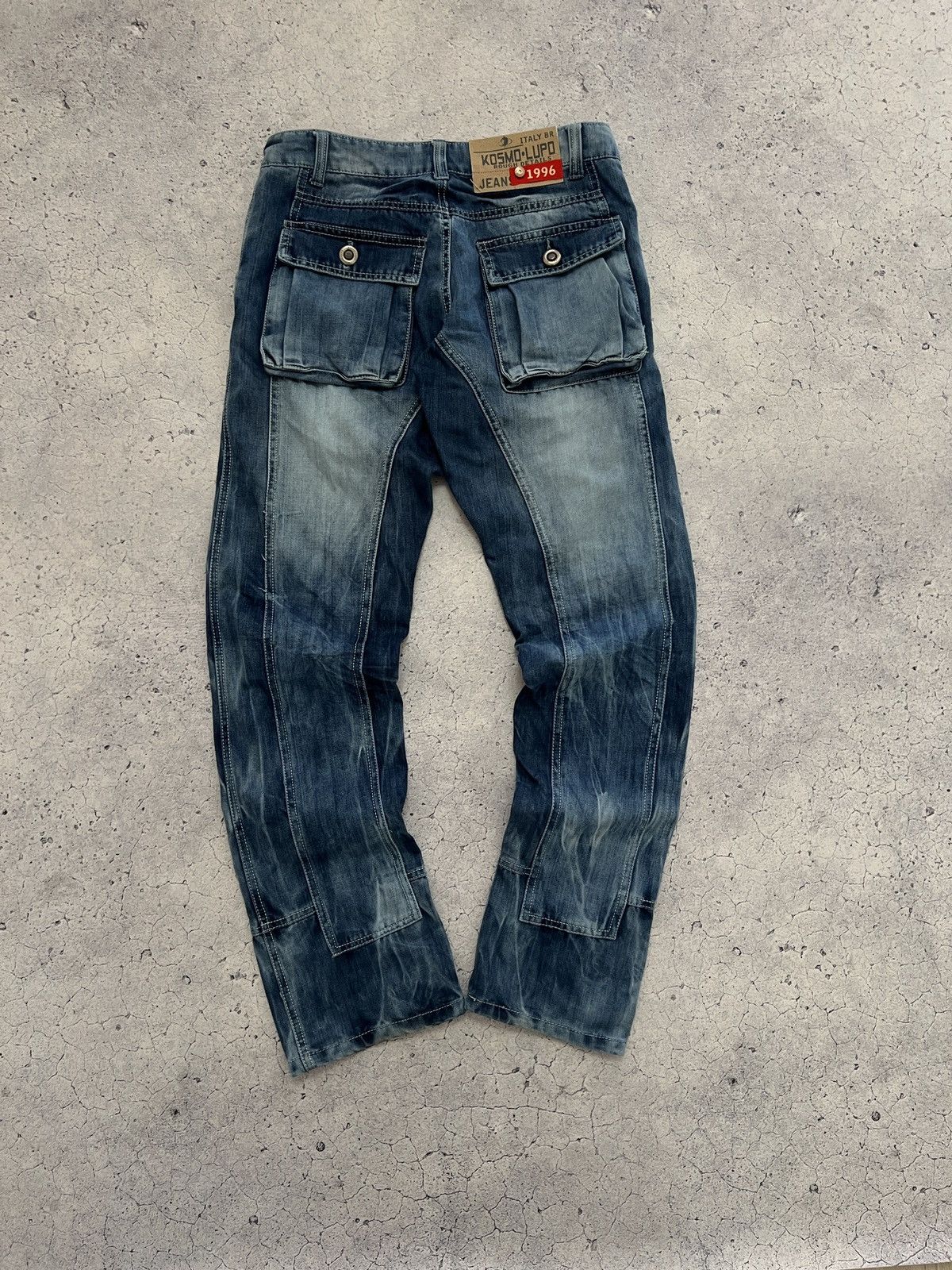 Other DISTRESSED DENIM VINTAGE PANTS FADED DIRTY CRASHED OPIUM Size US 30 / EU 46 - 2 Thumbnail