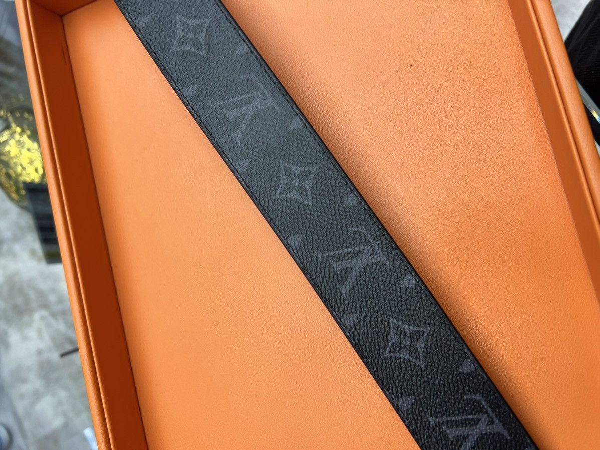 Louis Vuitton Louis Vuitton Matte Black Belt Monogram Eclipse Canvas Size 40 - 8 Thumbnail