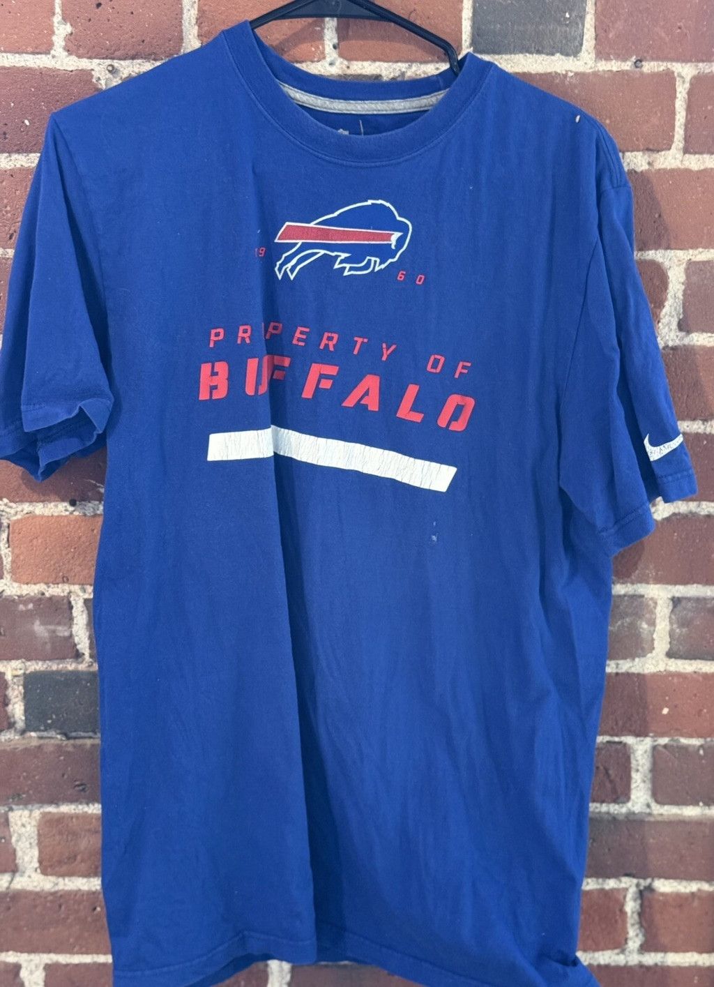Nike Buffalo Bills Blue NFL Nike Distressed T-Shirt Men Size L Size US L / EU 52-54 / 3 - 1 Thumbnail