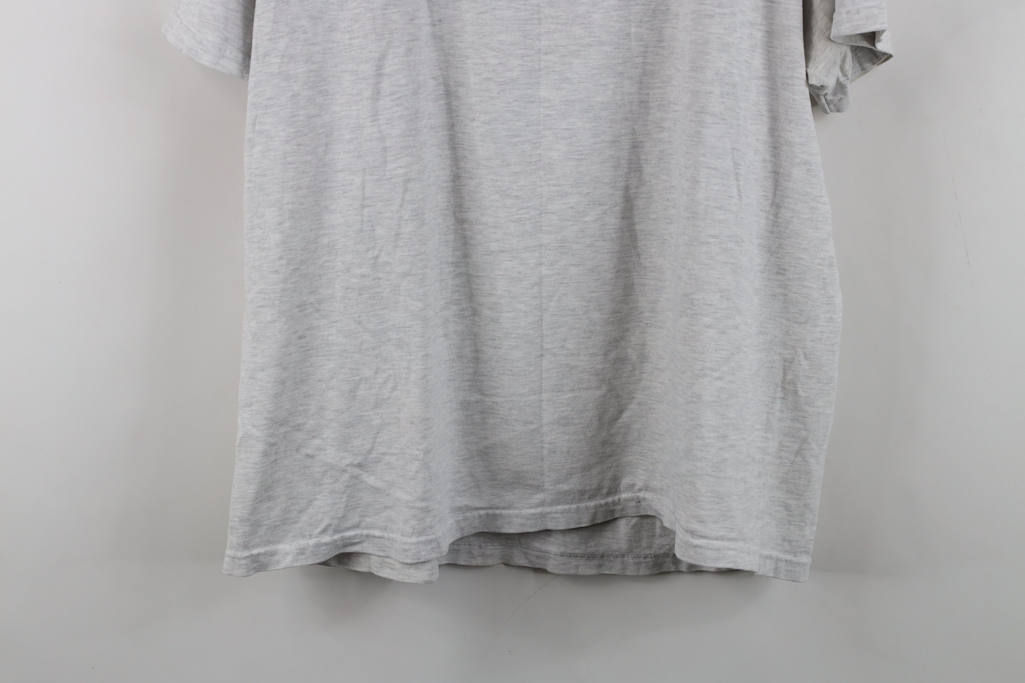 Hanes Vintage 90s Hanes Beefy Blank Short Sleeve T-Shirt Gray Size US XL / EU 56 / 4 - 12 Thumbnail