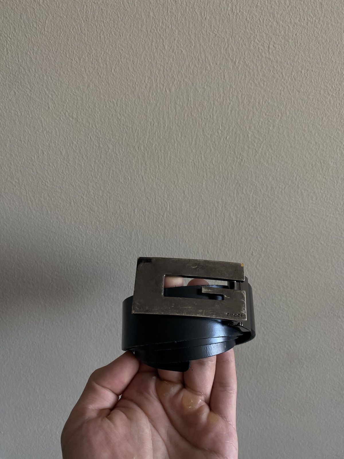 Gucci Vintage Gucci Leather Belt Size ONE SIZE - 1 Thumbnail