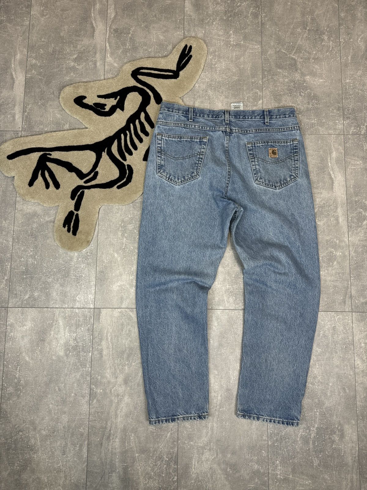 Carhartt × Carhartt Wip × Vintage Mens Vintage Carhartt Wip denim jeans Carpenter double knee Size US 38 / EU 54 - 1 Thumbnail