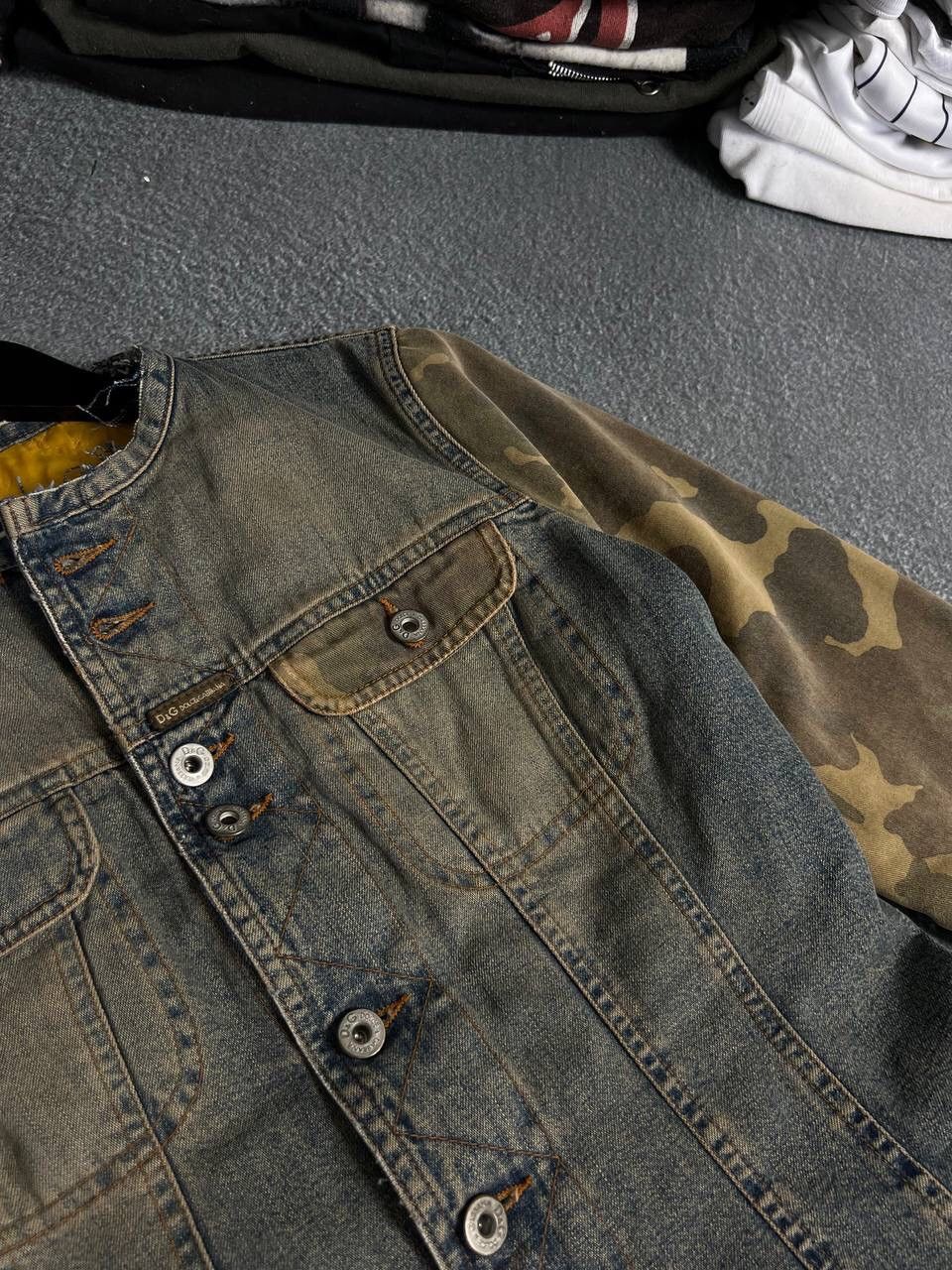 Dolce & Gabbana D&G Dolce & Gabbana Archive 90s Denim Bomber Jacket Size XS / US 0-2 / IT 36-38 - 3 Thumbnail