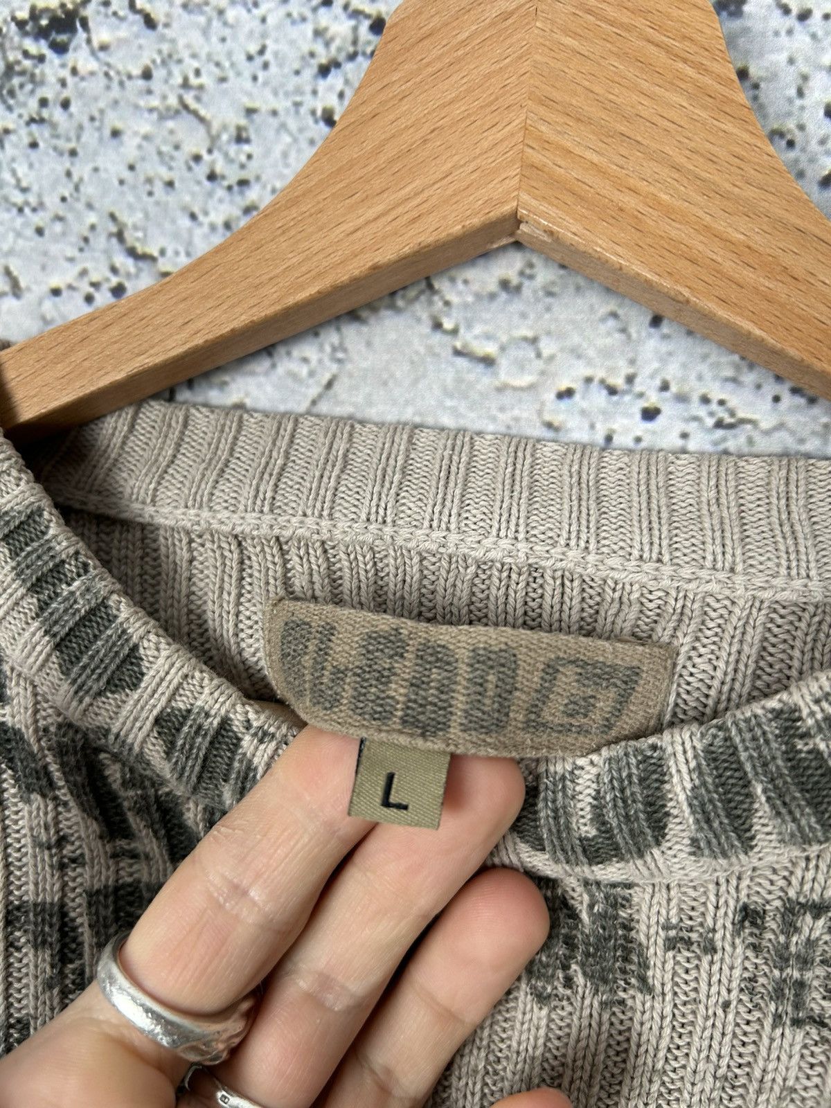 Vintage Vintage Y2K Avantgarde Sweater Grunge Rock Punk Hype Size US L / EU 52-54 / 3 - 4 Thumbnail