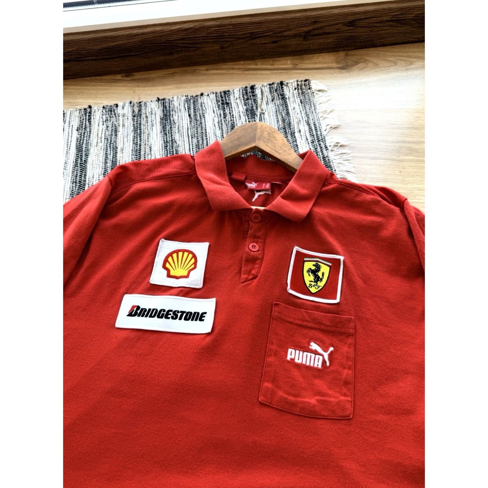 Ferrari VINTAGE PUMA FERRARI SCUDERIA FORMULA 1 RACING POLO JERSEY RED XXL Men T-Shirt Size US XXL / EU 58 / 5 - 5 Thumbnail