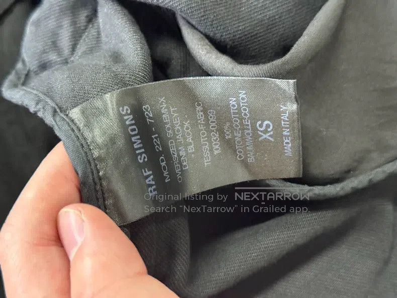 Raf Simons Raf Simons 22SS Black and Red Death Printed Denim Jacket Size US XS / EU 42 / 0 - 7 Thumbnail