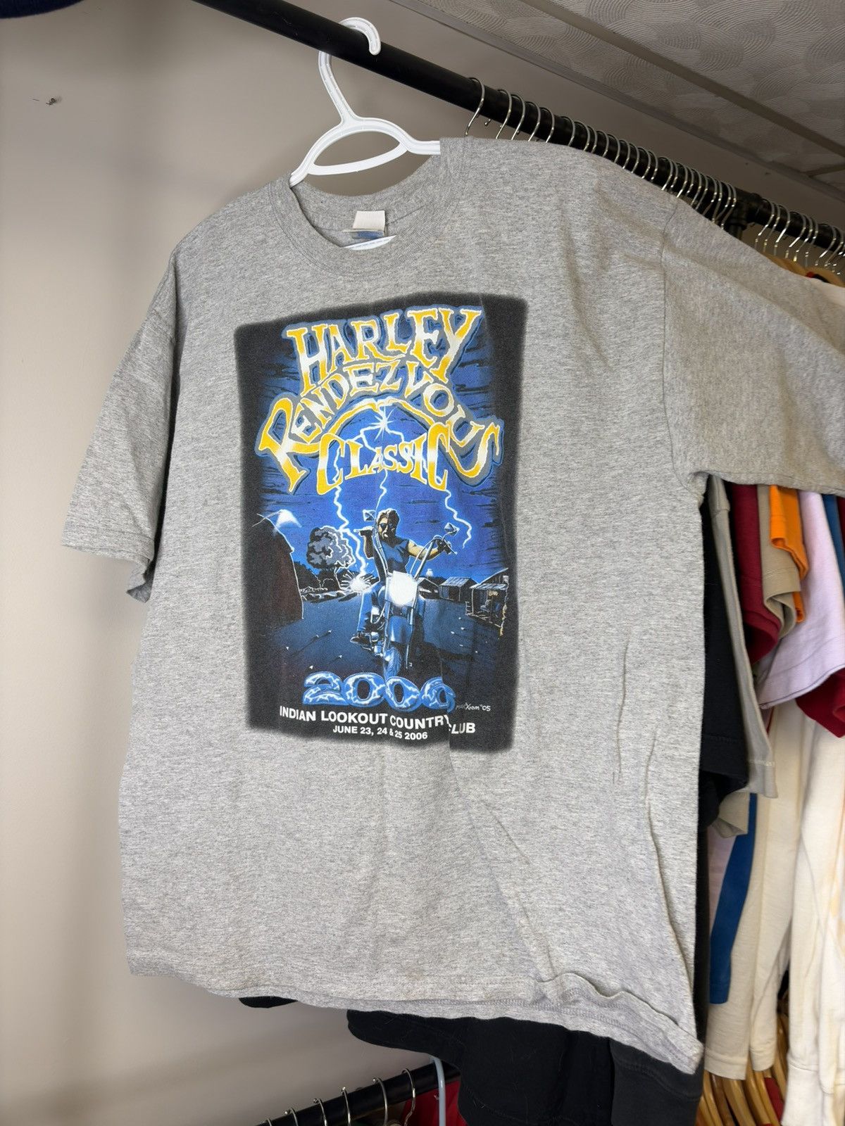 Gildan Harley Davidson Grey Tee Size US XL / EU 56 / 4 - 1 Thumbnail