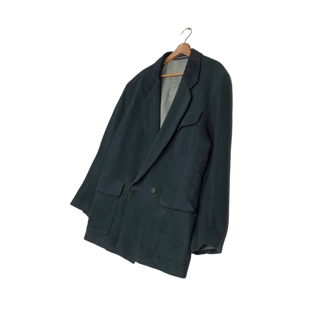 Japanese Brand 🔥VINTAGE LANVIN STUDIO PARIS WOOL DOUBLE COLLAR Size US M / EU 48-50 / 2 - 2 Thumbnail