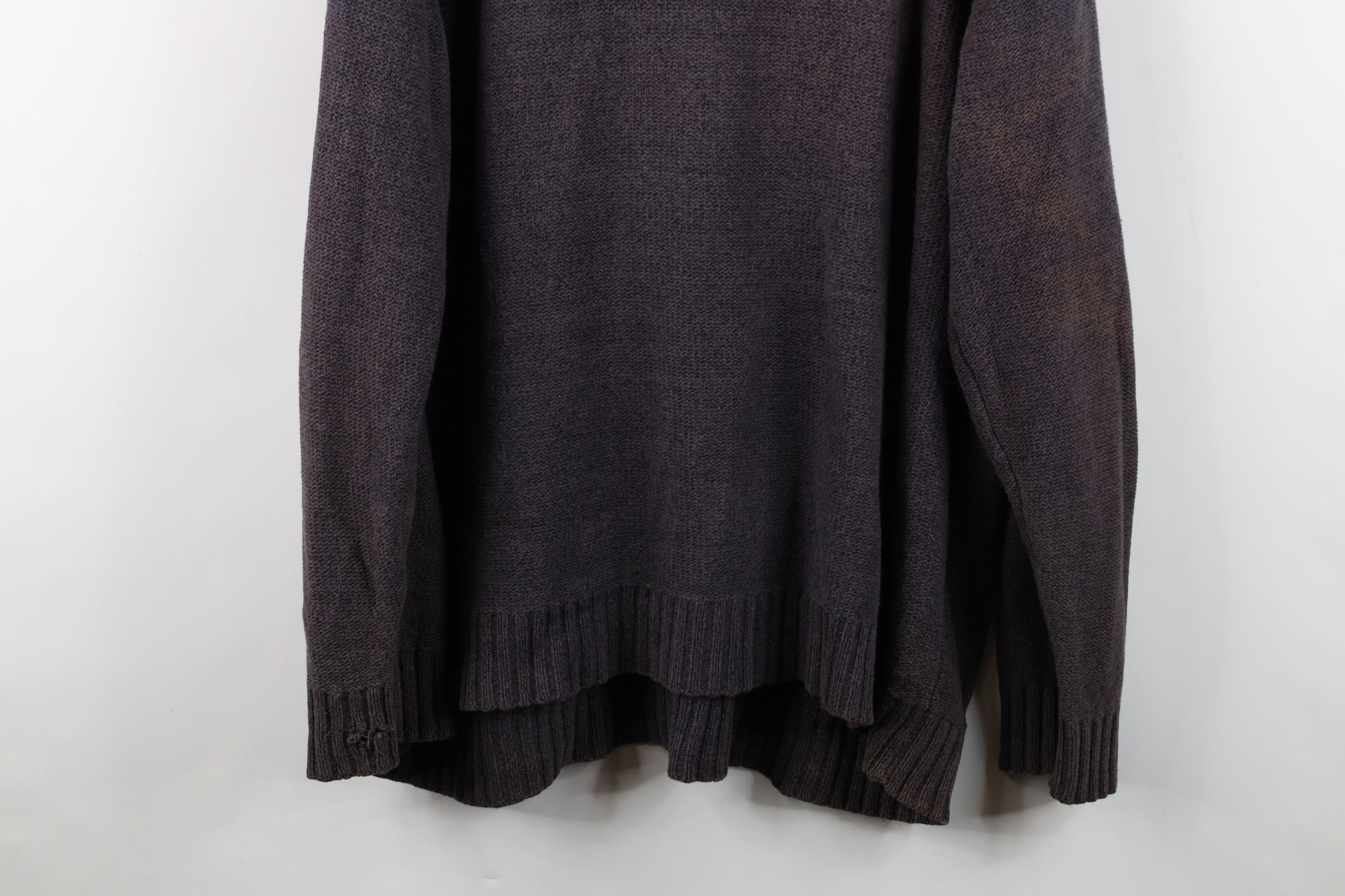 Vintage Buckle BKE Chunky Fisherman Cable Knit Henley Sweater Gray Size US XXL / EU 58 / 5 - 15 Thumbnail