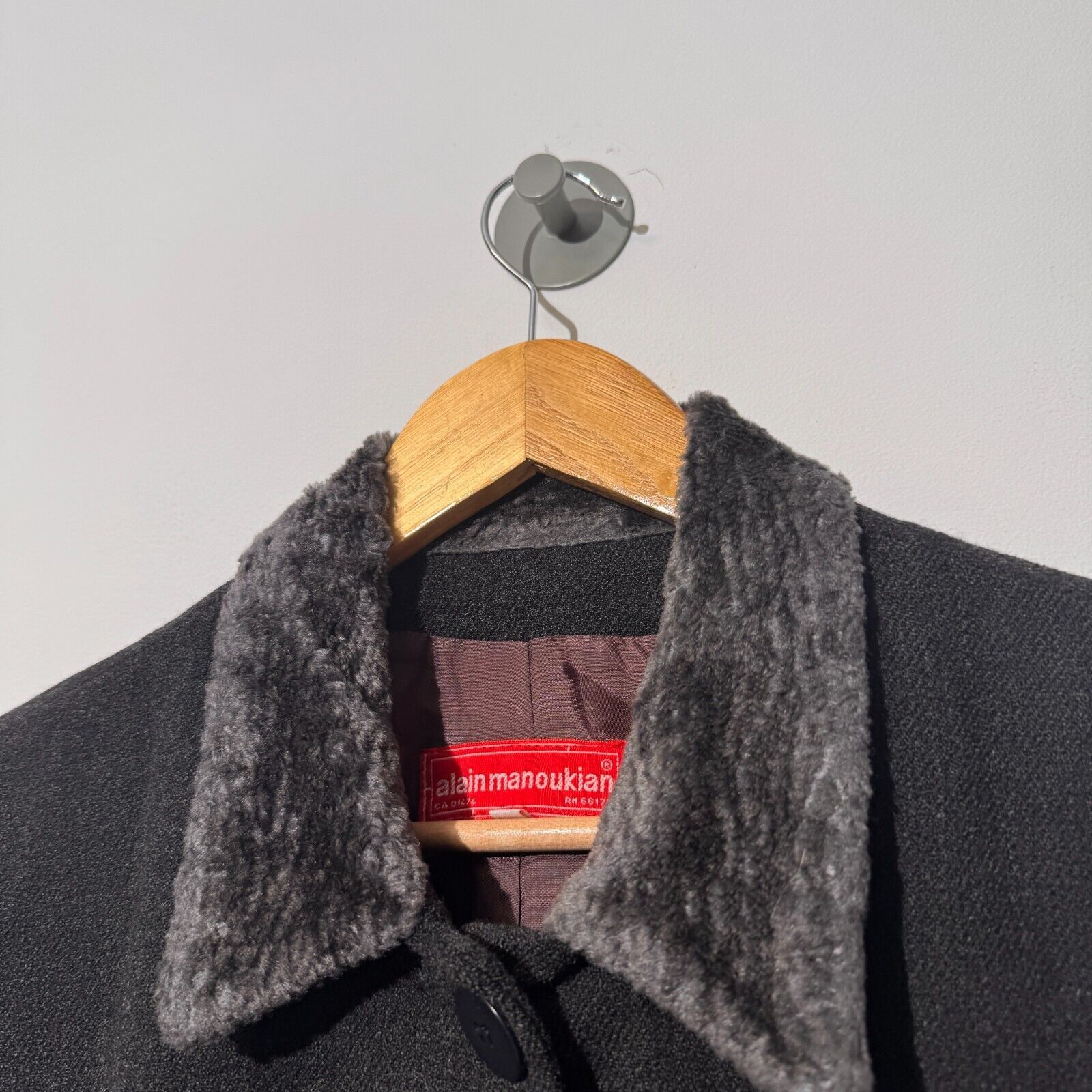 Vintage Alain Manoukian Black Gray Wool Blazer Jacket Size 48 IT Size US L / EU 52-54 / 3 - 6 Thumbnail