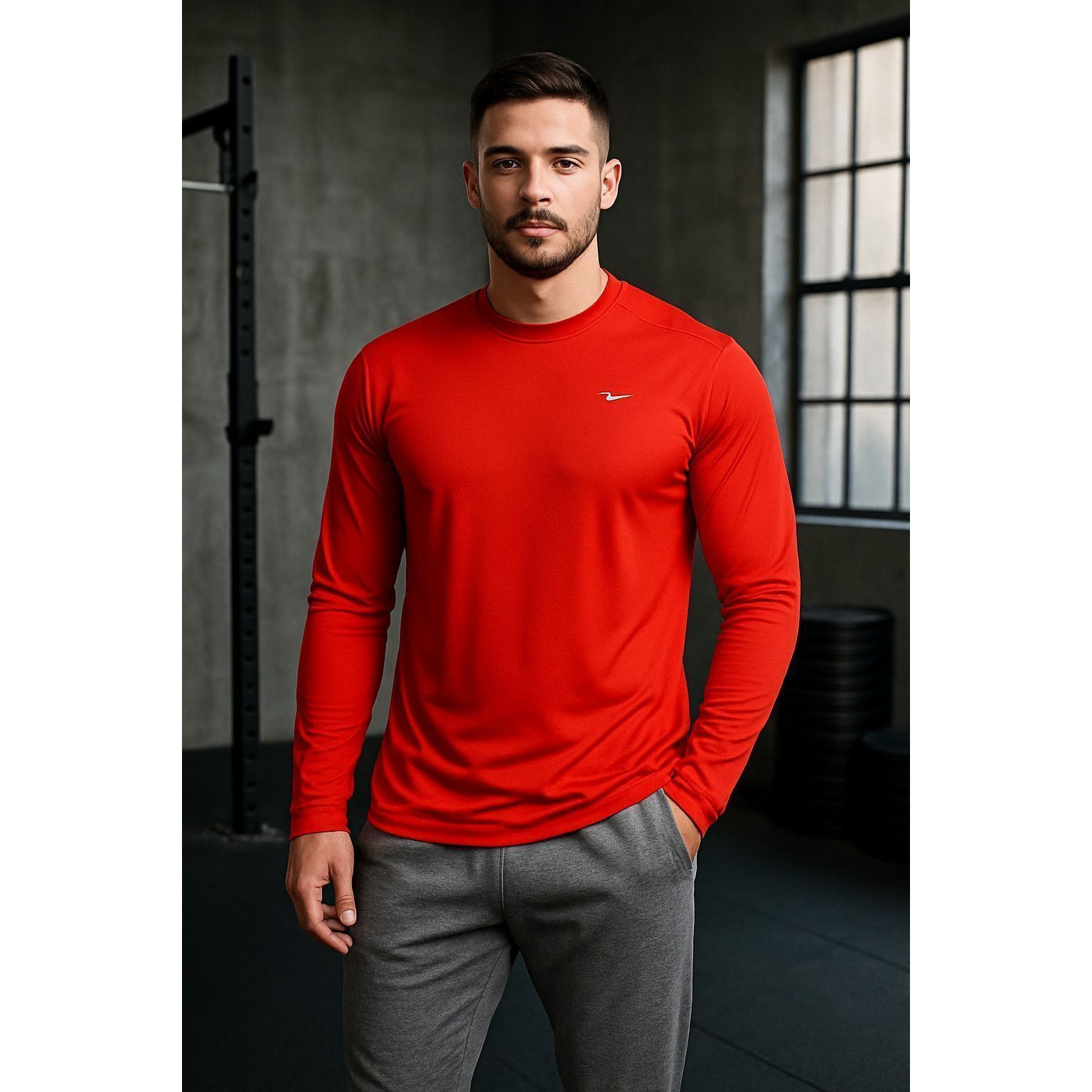 Athletic Works Athletic Works Red Long Sleeve Performance Tee Plus Size XXL Size US XXL / EU 58 / 5 - 1 Thumbnail
