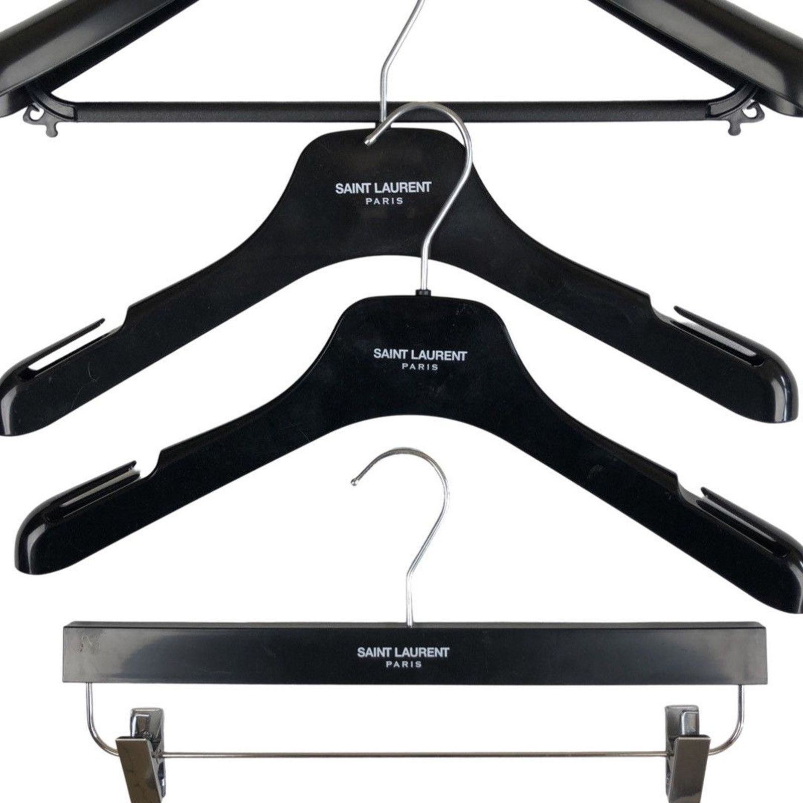 Saint Laurent Paris Saint Laurent Logo Plastic Hangers Size ONE SIZE - 2 Thumbnail