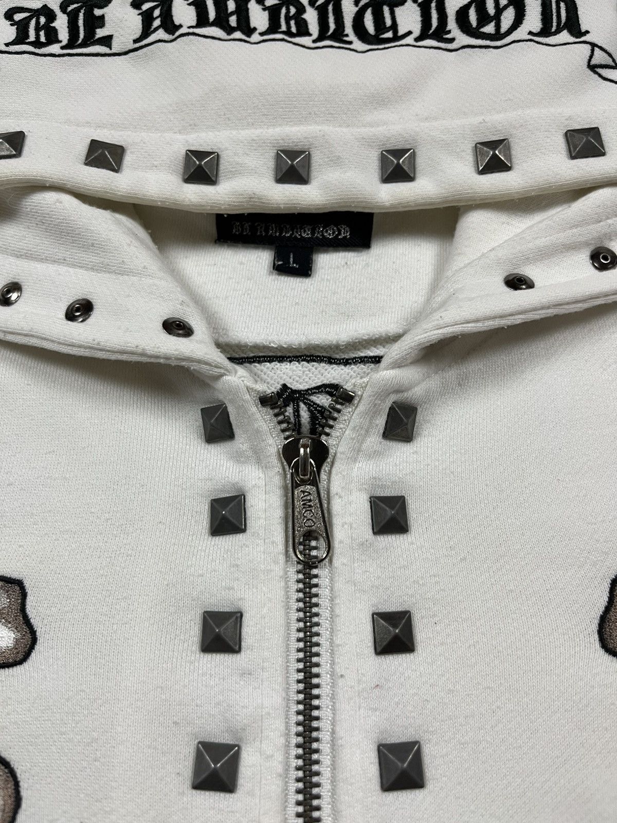 Japanese Brand Beambition skull zip hoodie Size US L / EU 52-54 / 3 - 15 Thumbnail