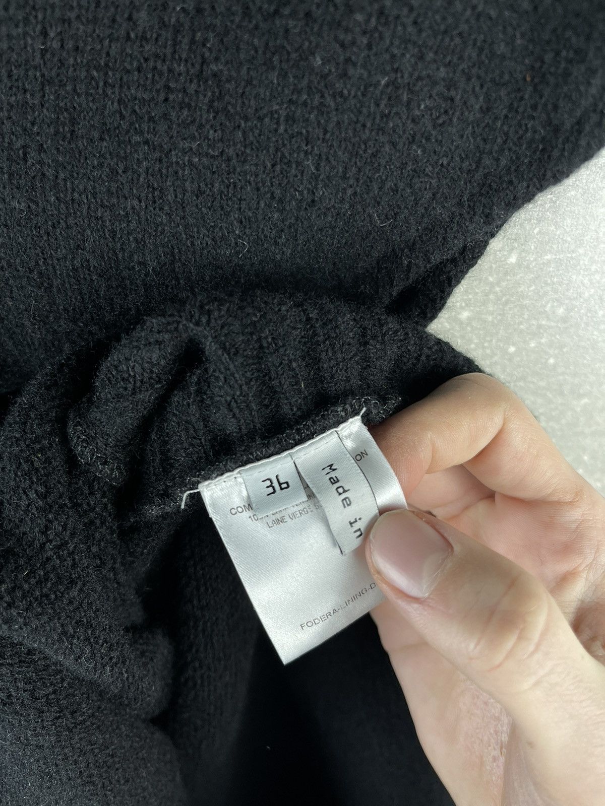 Balenciaga Balenciaga Knits Classic Wool Black Pullover Dress Sweater Size XS / US 0-2 / IT 36-38 - 14 Thumbnail