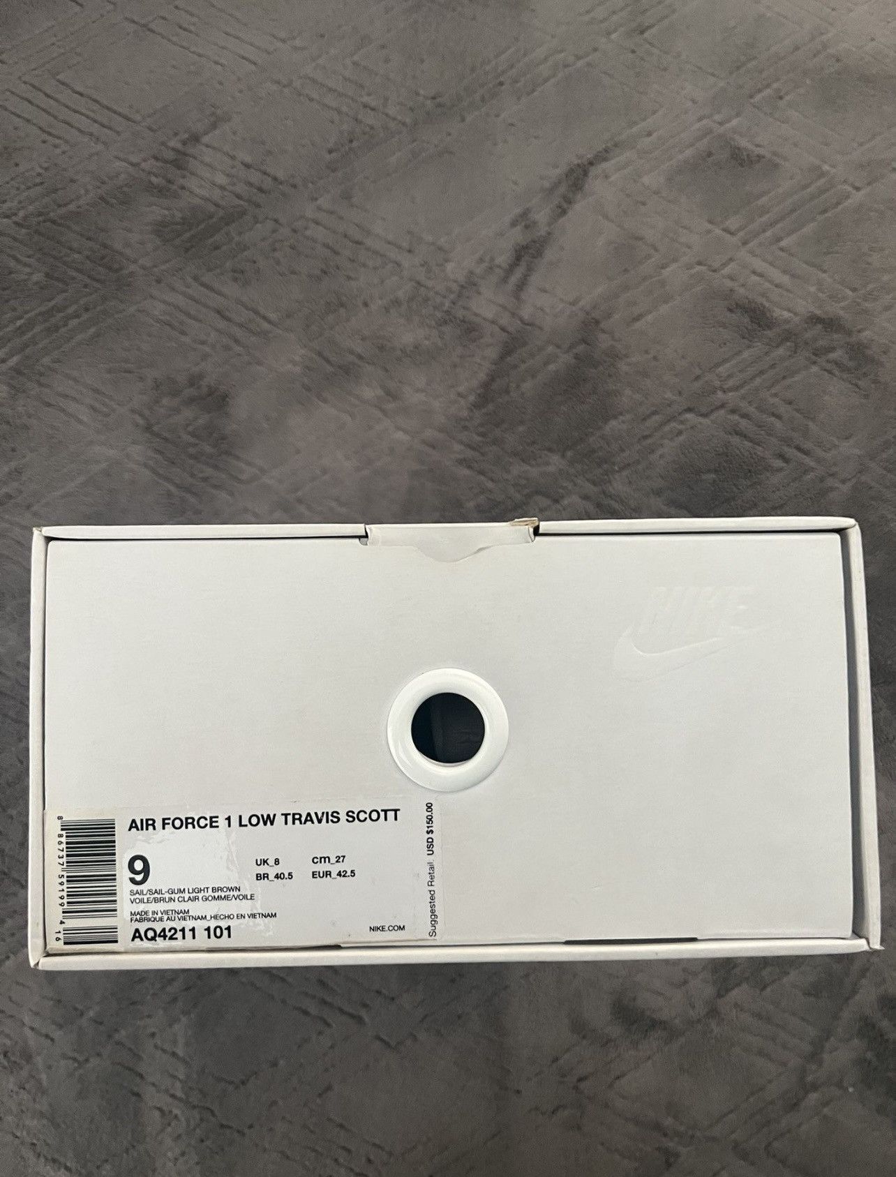 Nike × Travis Scott Travis Scott Air Force 1 Cactus Jack Sail Size US 9 / EU 42 - 8 Thumbnail