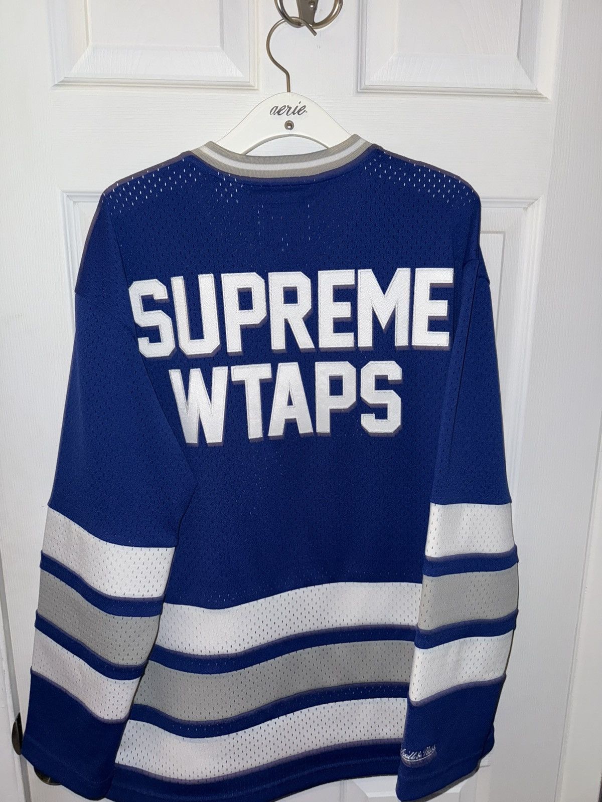 Mitchell & Ness × Supreme × Wtaps Supreme WTAPS Mitchell & Ness Hockey Jersey Size US M / EU 48-50 / 2 - 2 Thumbnail