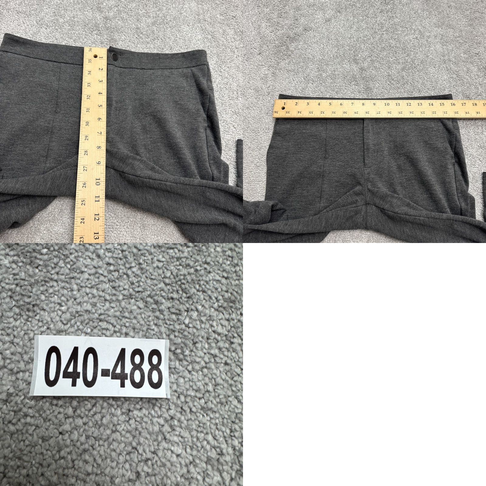 Athleta Athleta Ponte Knit Skinny Fit Trouser Pants Womens 8 Dark Gray Mid Rise Stretch Size 30" / US 8 / IT 44 - 10 Thumbnail
