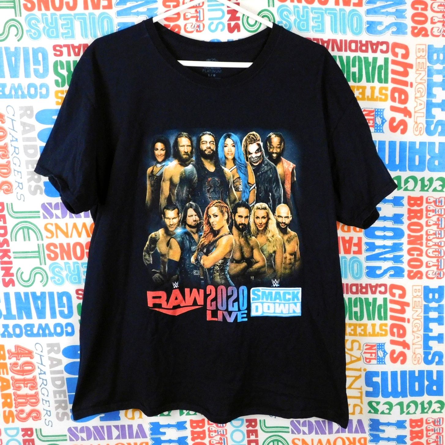 Fruit Of The Loom WWE Raw Smackdown 2020 Live Tour T Shirt Size L Double Sided Size US L / EU 52-54 / 3 - 1 Thumbnail