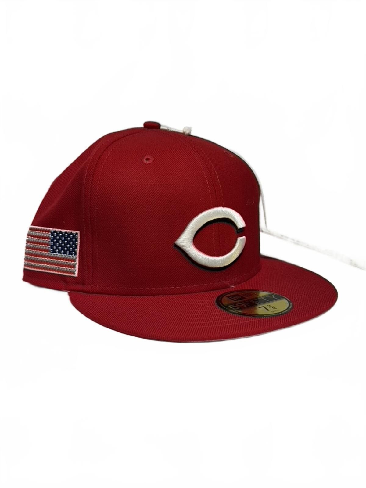 New Era New Era x Swarovski x Cincinnati Reds USA Flag 59FIFTY 7 1/4 Size ONE SIZE - 3 Thumbnail