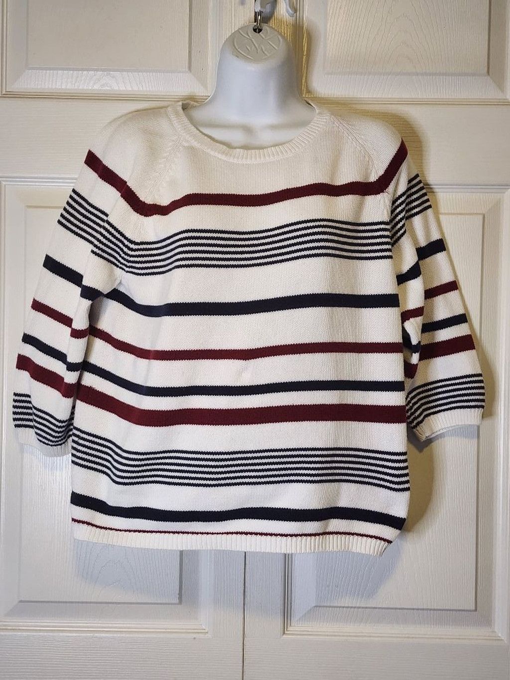 Other Christopher & Banks Stripes Sweater Size L / US 10 / IT 46 - 1 Thumbnail