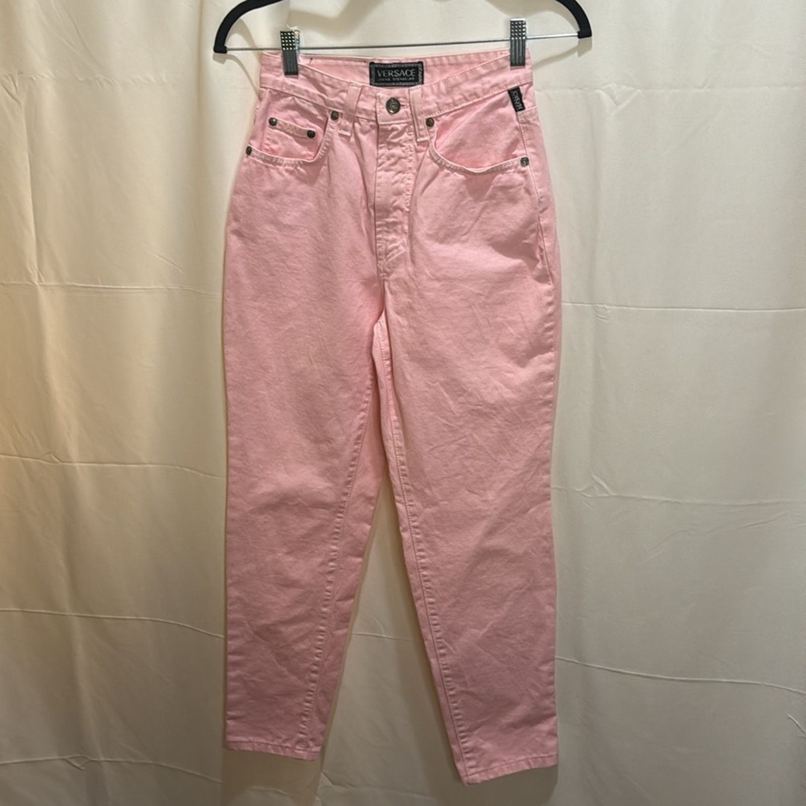 Versace Jeans Couture Versace Jeans High Waisted Skinny Jeans - Pink Size 28 Size 28" / US 6 / IT 42 - 2 Thumbnail